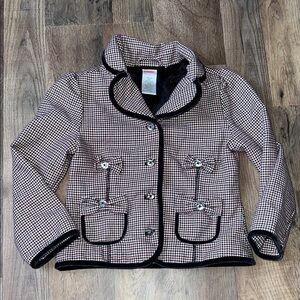 Gymboree red / black plaid blazer from the Family Portrait line sz 4
